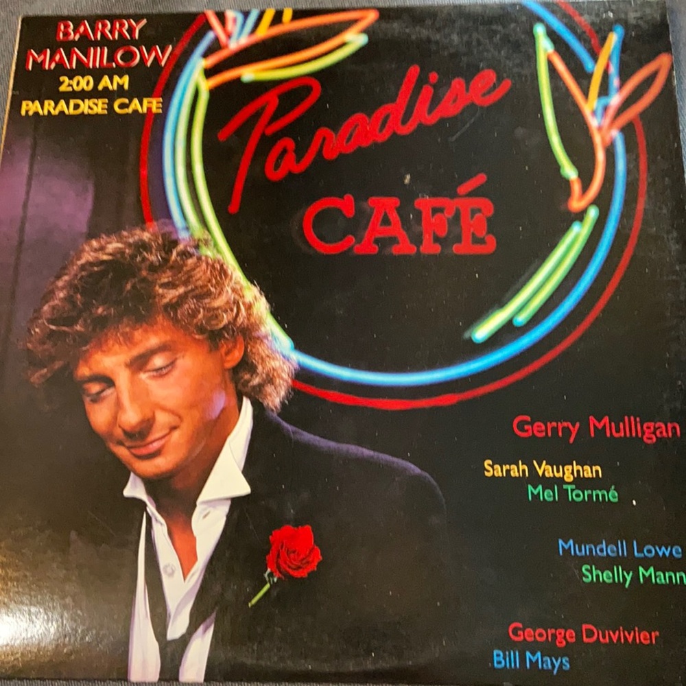 Vintage Barry Manilow Paradise Cafe Album